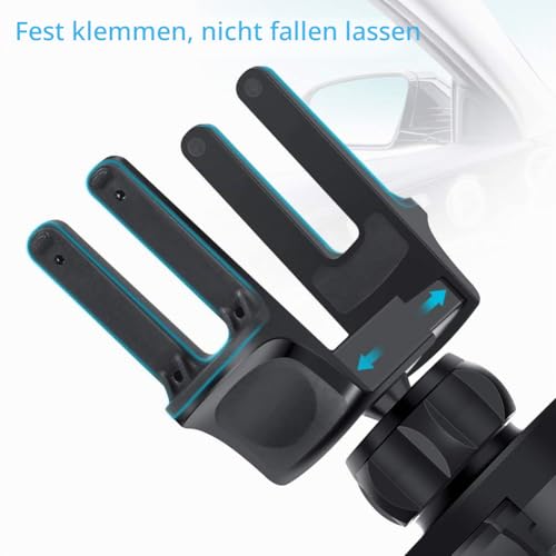 Kaome Handyhalterung für Runde lüftungen Mercedes Benz Handyhalterung Auto Lüftung Einhandbedienung Kratzschutz KFZ Handy Halterung für… – Ansicht 2