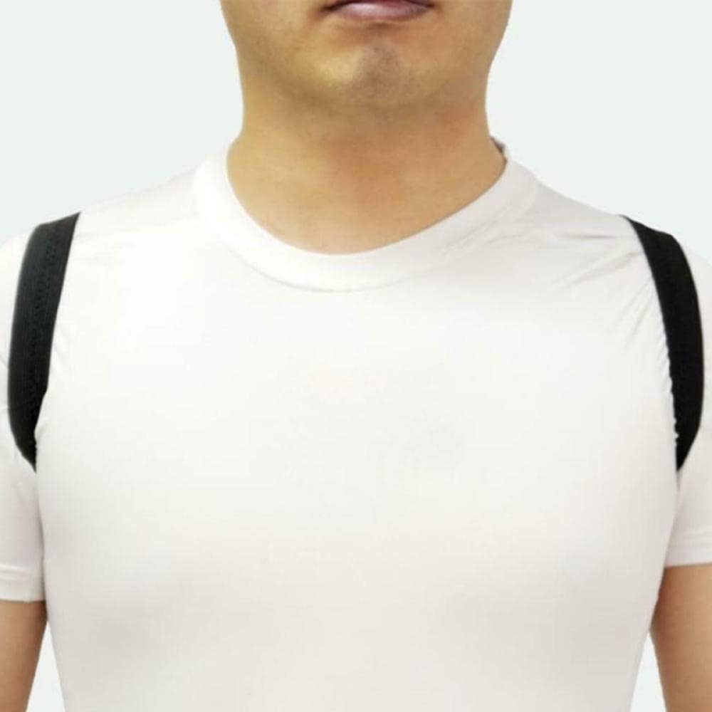 Corrector de Postura de Hombro y Espalda Invisible para Hombre y Mujer, Banda de Soporte de Columna ortopédica para aliviar el Dolor de Espalda y ensanchar el hundimiento Dog88-black Back Brace