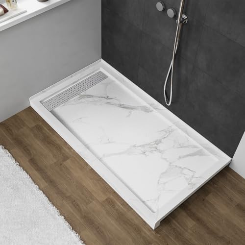 MORVANO 60 x 32 Shower Base with Single Threshold Rectangula...