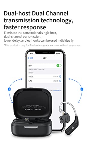 Image of KZ AZ09 Bluetooth 5.2 Module IEM Bluetooth Adapter Wireless Ear Hook Portable Long Battery Life for a€‹KZ ZS10 PRO /ZSN Pro X /ZSN PRO /EDX PRO /ZSX /ZAR /DQS /ZVX /Zax /CCA CRA /C12 /C10 PRO (C PIN)