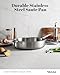 Stainless Steel Cookware Set, 8 Pcs Tir-Ply Pots and Pans Set, PFOA&PTFE Free, Dishwasher&Oven Safe, Kitchen Induction Compatible, ollas de acero inoxidable para cocinar