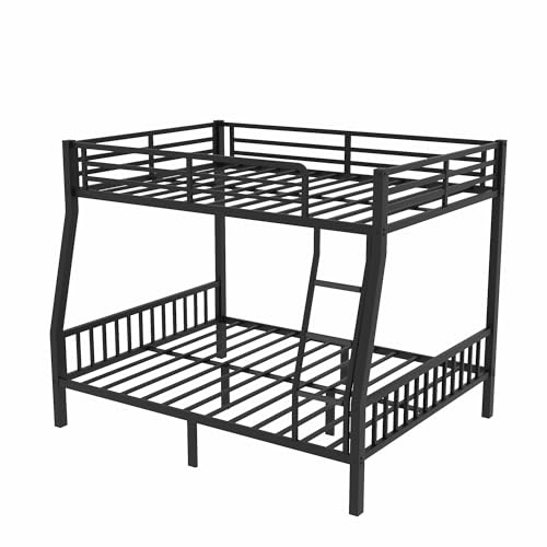 Miscoos 03-FXQB Full Xl Over Queen Bunk Beds For Adults, Heavy-Duty Metal Bunk Bed Frame thumb #2