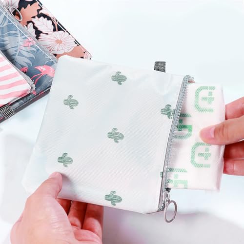Image of 4PCS Napkin Organiser pad Holder Girl Wallet Menstrual Cup Storage case pad Organizer Zip id case Wallet Zip Wallet Purse Stand Girls Wallets Care Tampon