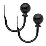 Bali Blinds Generic Holdbacks, Glossy Black