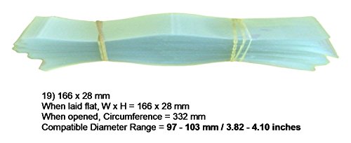 19) 166 x 28 mm Clear Plastic PERFORATED Shrink Band for Jar/Bottle Cap Fits (97-103) mm Diameter - VARIOUS SIZES - Pack of 250 - Image 2