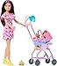 Barbie Skipper Babysitters, Inc. Playset with Brunette Doll, Blonde Baby Doll, Stroller with Removable Car Seat & 7 Accessories
