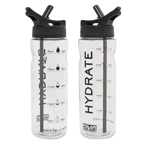 Polar Gear 750ml Water Bottle with Straw
