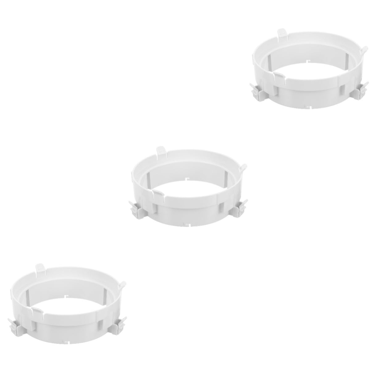 GLEAVI 3 Stück Tragbarer Klimaanlagenadapter Adapter Für Klimaanlagenschlauch Klimaanlage Koppler -abgasschlauch-koppler Teile Für Gewerbliche Klimaanlagen Reversibel Plastik Weiß