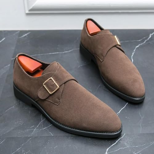 Men’s Waterproof Slip-On Dress Shoes Leather Formal Business Loafers Non-Slip Rubber Sole Breathable Comfort3