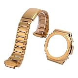 Para Casio serie G-SHOCK GA2100 - Correa de acero metálico sólido/Correa de acero inoxidable