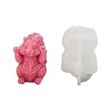 liaobeiotry Molde de vela de silicona para decoración del hogar, forma de cera, figuras de ardilla, fabricación de velas, manualidades de aromaterapia