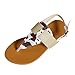 Sandalen Damen Elegant mit Absatz Sandalen für Damen Damen Flip Flops Flache Sandalen Schnalle Rom Schuhe Colorblock Flache Zehenstegsandalen Jack Damen Schuhe