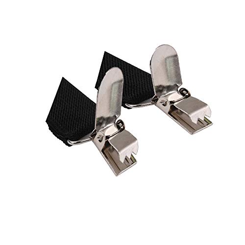 Image of Suspenders for Men and Women Adjustable Elastic 1 inch Wide Leather Heavy Pants Strong Metal Clips Suspender Costume