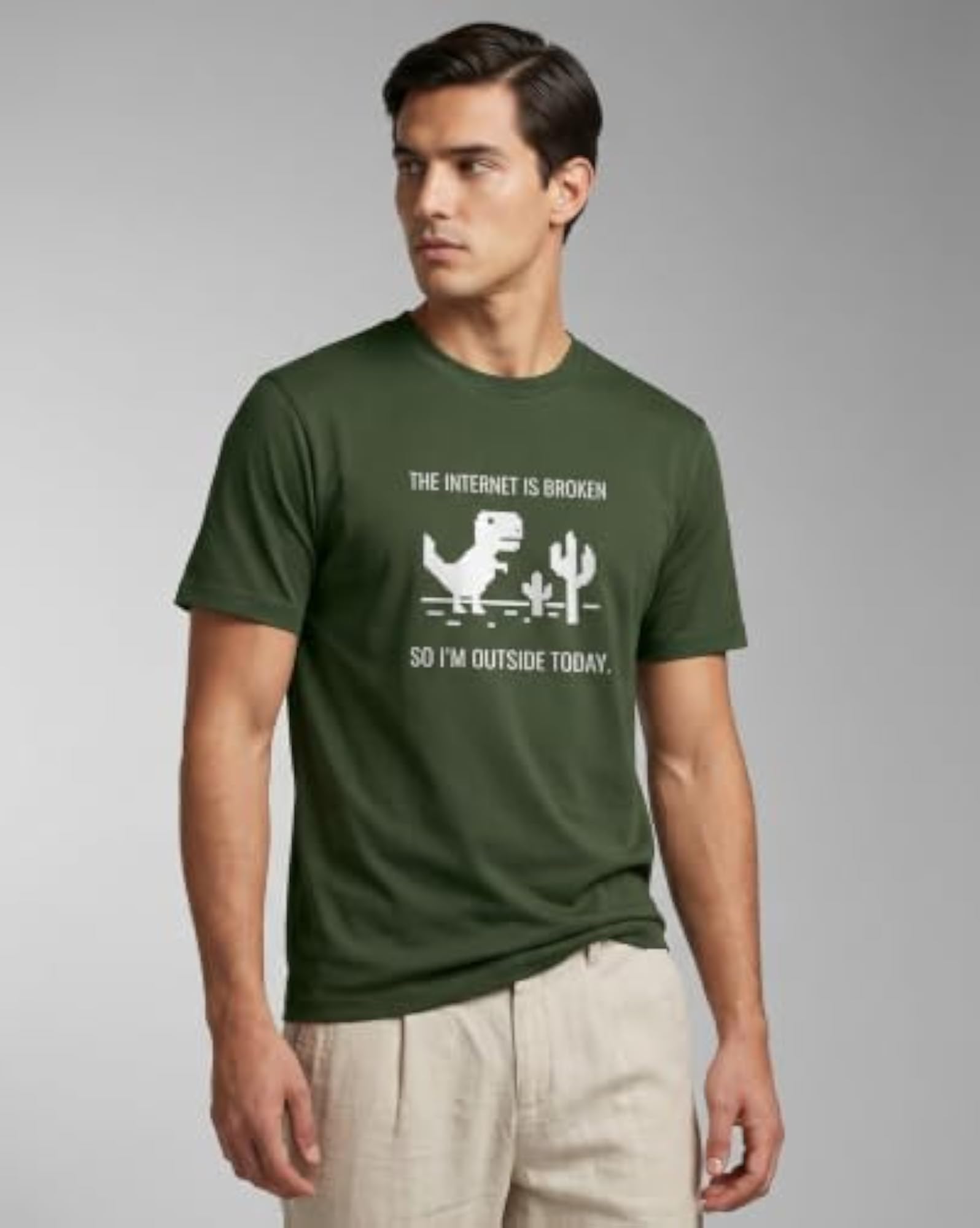 Pack of 3 Regular Fit 100% Cotton Graphic T-Shirts