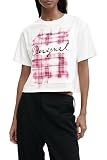 Desigual Kurzarm-T-Shirt aus der Damen-Kollektion, Weiß, Größe XL