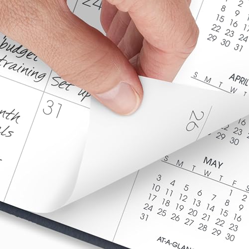Image of AT-A-GLANCE 2026 Planner, Monthly, 15-Month, 9 inch x 11 inch, Large, Navy (702602026)