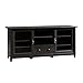 Sauder 409048 Edge Water Entertainment Credenza, For TV's up to 55", Estate Black finish