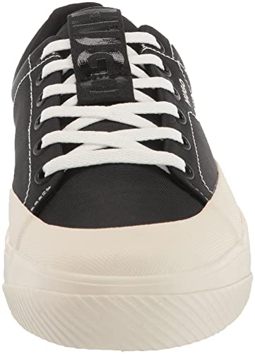 Hugo Mens Full Canvas Lace Up Sneaker, Black Shadow, 9 Us #TOP1