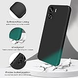 GiiYoon Case Compatible with Honor 90 Lite 5G, Silky-Soft Touch Full-Body Protective Phone Silicone Case, Shockproof Cover with Microfiber Lining, Black - Image 2