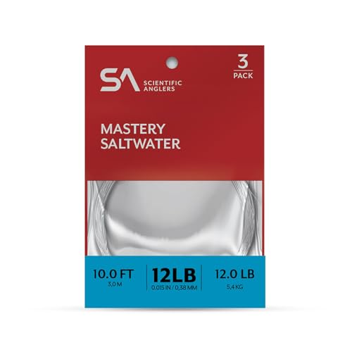 Scientific Anglers Mastery Saltwater Leaders 12 ft 3 pk 20 lb