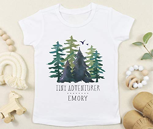 Tiny Adventurer - Personalized Custom Baby Boy Name Bodysuit or T-Shirt4