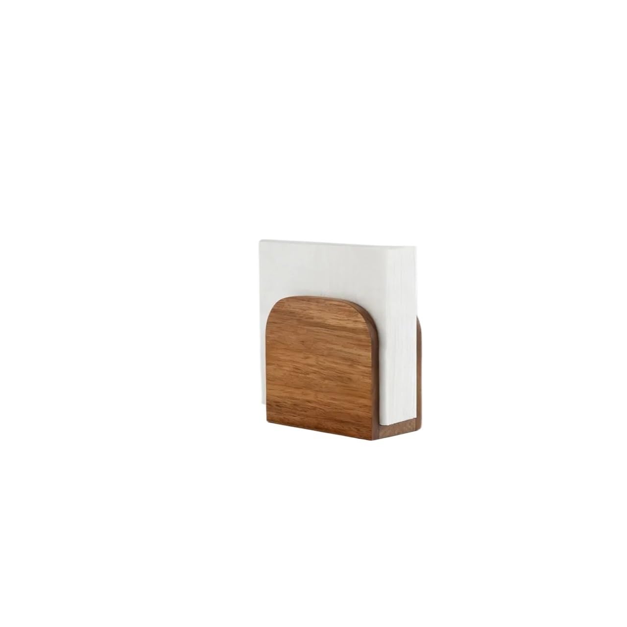 Standing Napkin Dispenser Upright Holder For Kitchen Restaurant Party Countertops Wooden