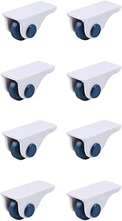 TopHomer 8 Pcs Mini Self Adhesive Caster Wheels Self Fixed Wheels Paste Plastic Wheel Sticky Caster Wheels for Furniture Storage Boxes Cabinet Drawer Trash Can(Blue)