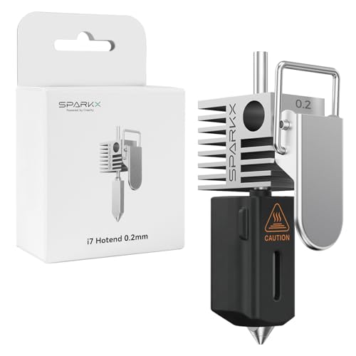Creality SPARKX i7 Hotend 0.2 mm, Original i7 Heating Block Kit, Copper Alloy and Hardened Steel, 300°C High Temperature
