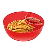 Chip- und Dip-Schalen – geteilte Müsli-Servierschale gegen Durchnässen | Stapelbare...