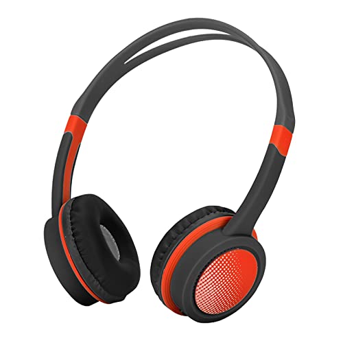 Beufee Kids Headphones, Wired Headphones Over-Ear Headphones Noise Canceling Headphones with 85db Volume Limited Hearing Protect for Kids(Black and Red)