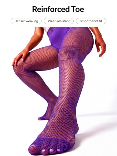 Image of ZINTEDI 2 Pairs Womens Fishnet Stockings High Waist Tights Fishnets Fishnet Tights for Women