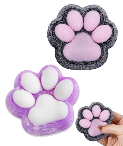 Image of Taba Squishy - Squishy Toy for Adults Stress Relief, Cute Animal Fidget Sensory Toys for Anxiety, Fun Novelty Gifts for Office Desk, Study or Travel (Dark Purple)