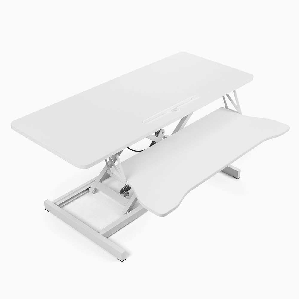 Supporto per monitor PC da scrivania regolabile in altezza Jallo XL - Bianco