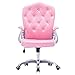 Sedia da Ufficio ergonomica Sedia da Ufficio ergonomica Ricevimento Executive Creativo Soggiorno Scrivania Reception PU Rivestita in Pelle Regolabile, Rosa