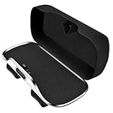 Ipetboom Schwarzer Auto Sonnenblenden Brillenhalter mit Druckverschluss Kompakter und Eleganter Sonnenbrillen Organizer für Pkw Suv und Lkw Platzsparende Aufbewahrung für Sonnenbrillen im