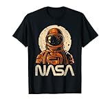 nas trevas exteriores cormac mccarthy Ropa de astronauta moderna con logotipo de la NASA. Gran regalo para los niños que aman la luna, las estrellas, los planetas y las naves espaciales. Gráfico vintage y envejecido. Rocketría, astronomía, profesores y estudiantes les encantará este diseño, para hombres, mujeres, adolescentes, niños y niñas