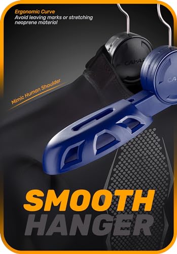 Cintre combinaison plongée robuste pliable bleu cintre surf CAPAS - 6