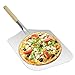 Pala per pizza in alluminio con manico in legno staccabile, lama da 30,5 x 35,6 cm, manico lungo 30,5 cm, totale 66 cm, accessori per forno per pizza all'aperto