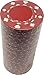 Poker Chips - (25) Red Suited Mold 11.5 g Clay Composite