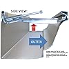 5 Premium Hidden Rain Gutter Bracket Hook Hangers with Screw Clip Style