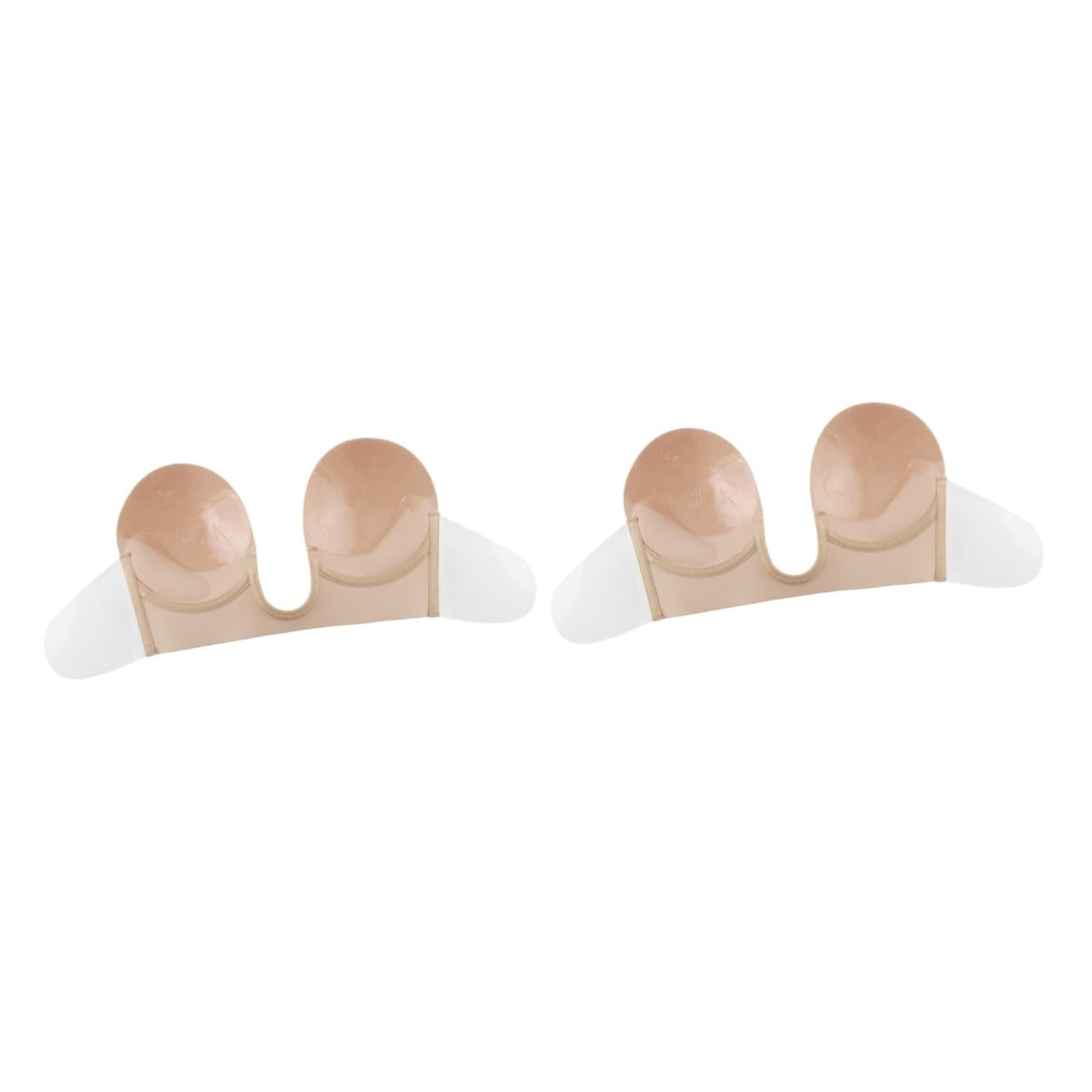GALPADA 2piezas Cubrepezones Adhesivos Invisibles De Silicona para Mujeres Reutilizables Sin Tirantes Color Piel Vestidos De Espalda Descubierta y Outfits Bajo Corte