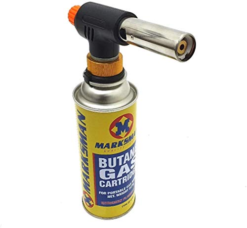 Zapp Compact Blow Torch with Adjustable Flame for Soldering, DIY, Kitchen, Creme, Brulee, Pastries, Desserts, Baking, Cooking, Welding, Camping BBQ, Weed Burner - 15.5cm x 5cm x 2.5cm