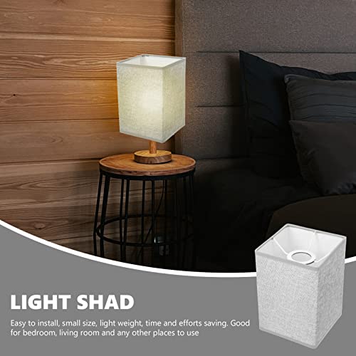 image for TEHAUX Lamp Shades, Grey Rectangle Lamp Shade for Table Lamps and Floo