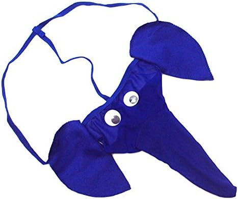 Blue Elephant G-string Men's Hot Cartoon Elephant Pattern Male Underwear T-back