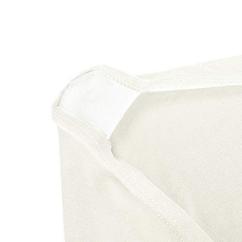 Image of Peomeise 4FT Spandex Table Cover Rectangular Stretch Spandex Tablecloth (Ivory,4FT)