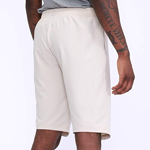 Ajcoflt Calções esportivos masculinos de secagem rápida com bolsos laterais elásticos na cintura Cal