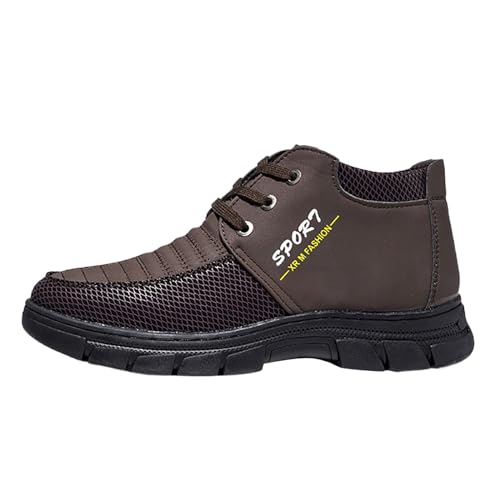 Bottes de neige homme doublure peluche epaisse souple et anti-derapante