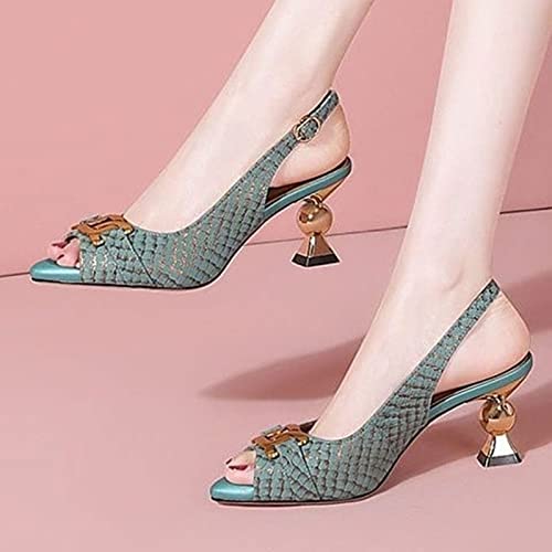 Chaussures bout ouvert haut de gamme avec perles et arc