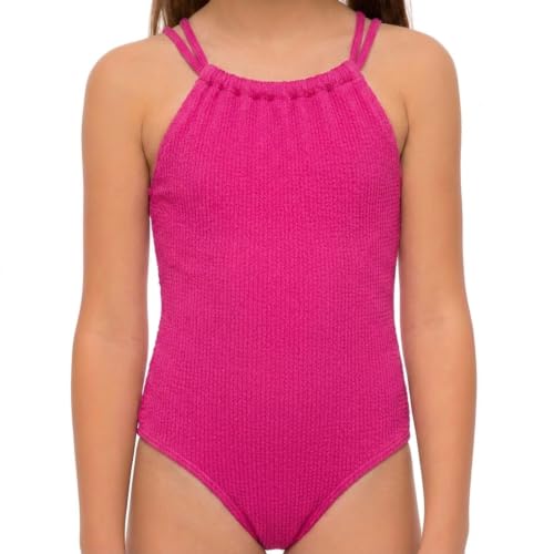 Image of Kanu Surf Girls Jasmine Beach Sport Halter One Piece Swimsuit