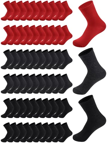 Tarpop 100 Pairs Bulk Mens Socks – Moisture Wicking Ankle Socks